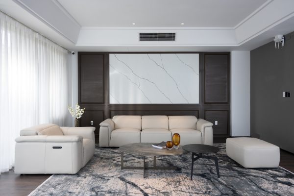 Sofa Caterina Bocelli A5103 da thật – bề thế, động cơ nâng chân tựa đầu, ngả sát tường